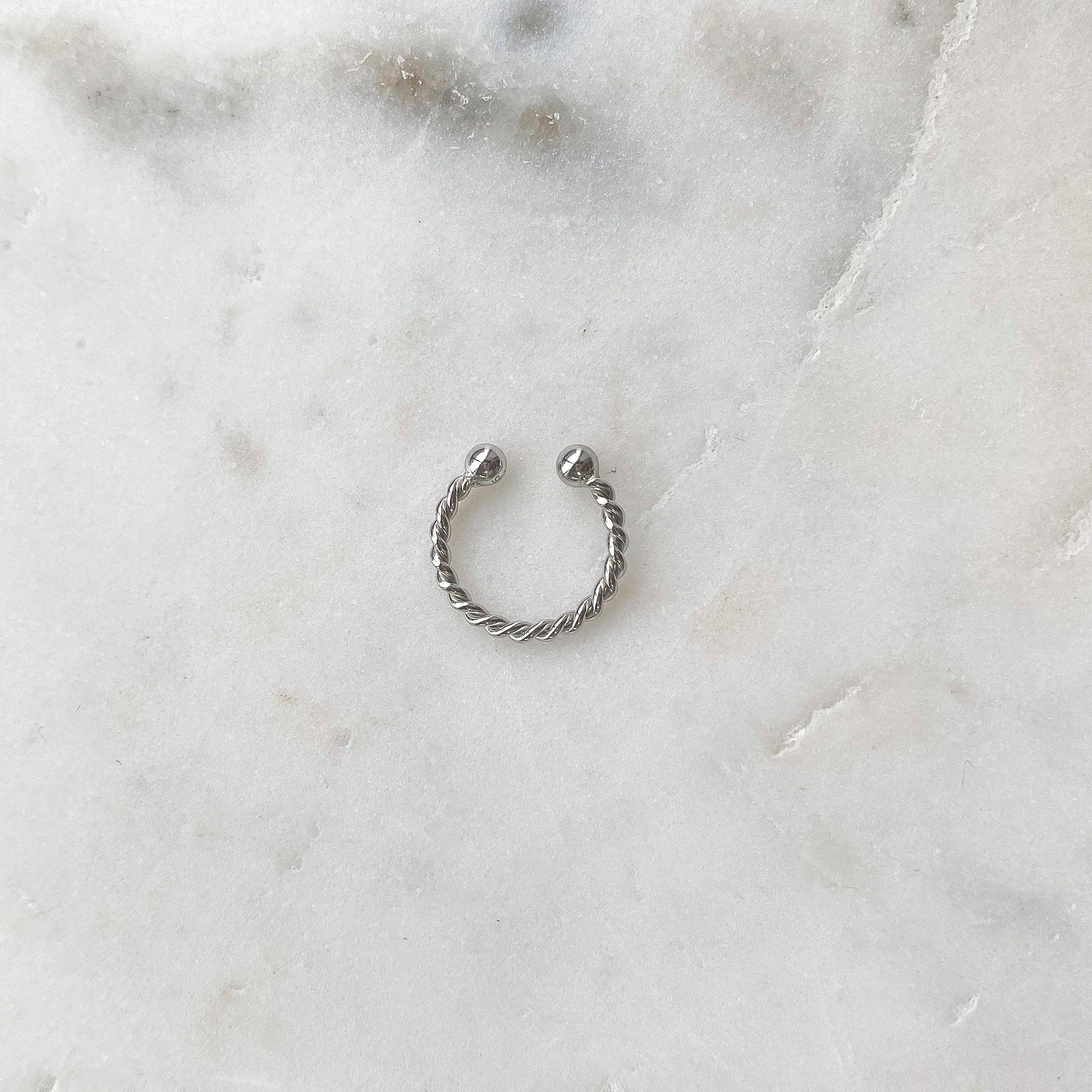 Ear Cuff Torsadé - Argent