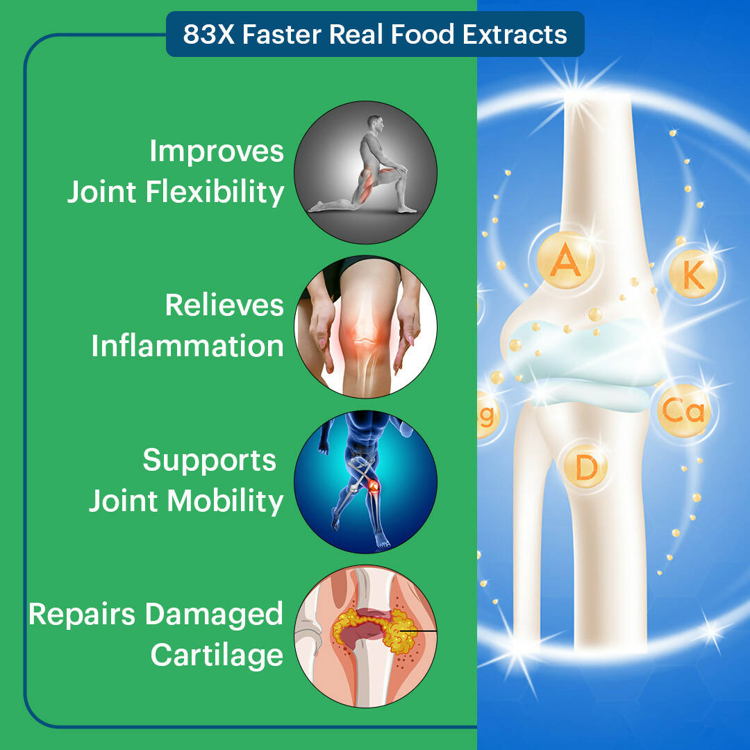 Laurik Wellness Pure Herbs Hadjod Bone & Joint Wellness Tablets