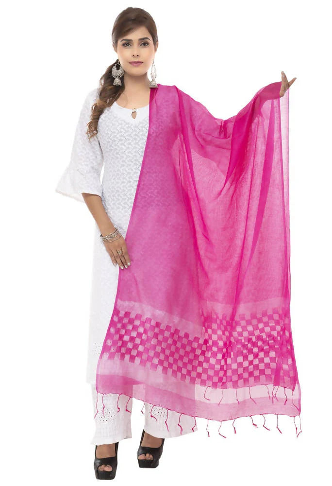 Mominos Fashion Pink Buta Cut Dupatta