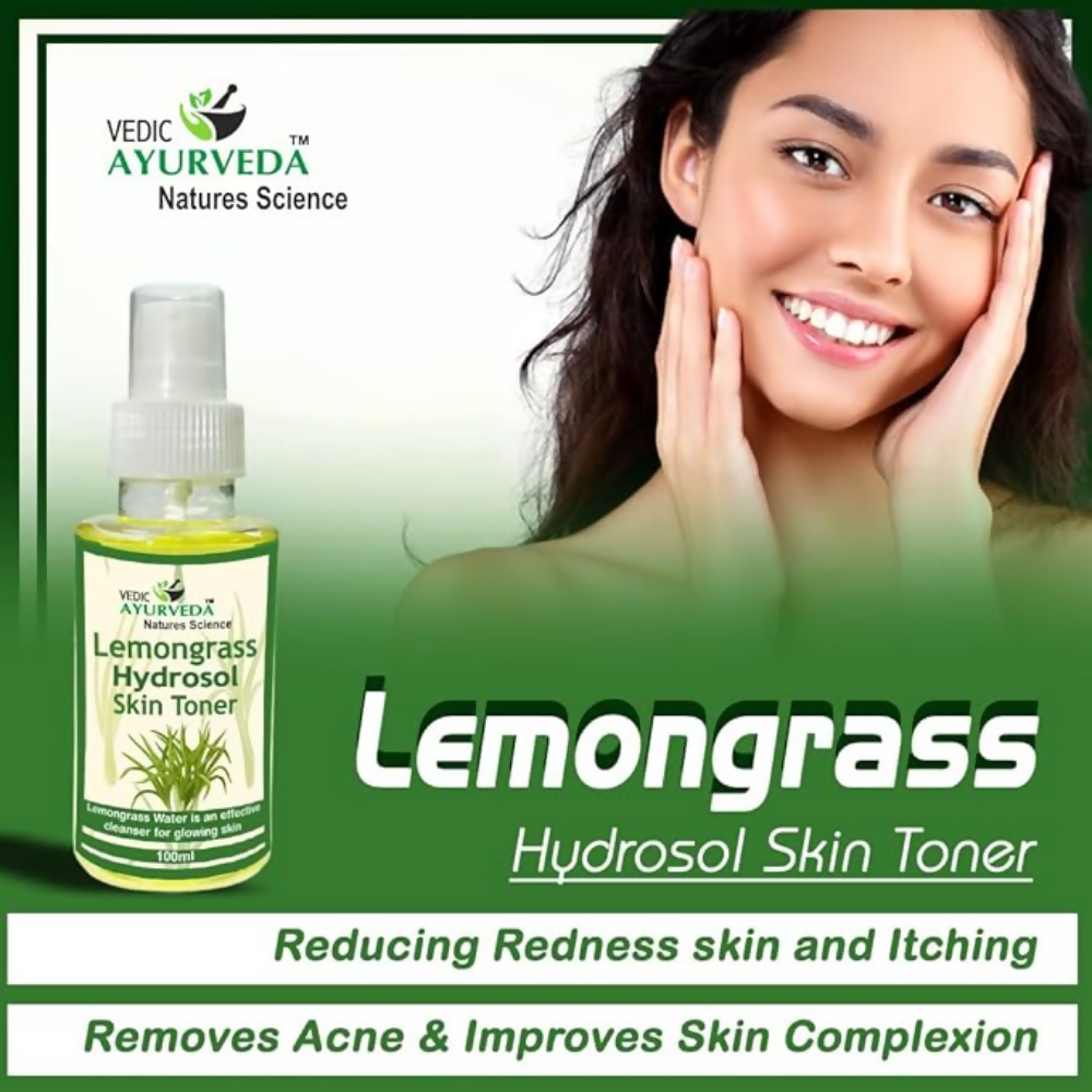 VedicAyurveda Lemongrass Hydrosol Skin Toner