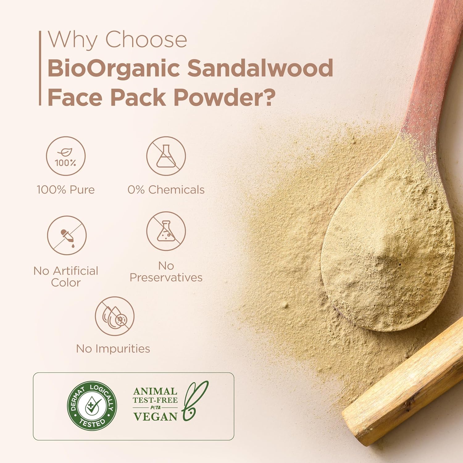 Indus Valley Bio Organic Sandalwood Face Pack Powder