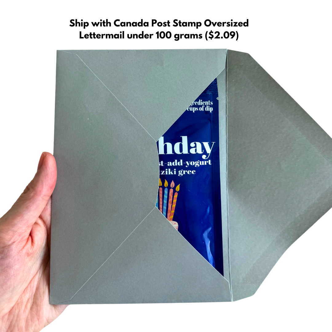 6- PACK CASE The Birthday Card you can EAT - Tzatziki Dip Mix