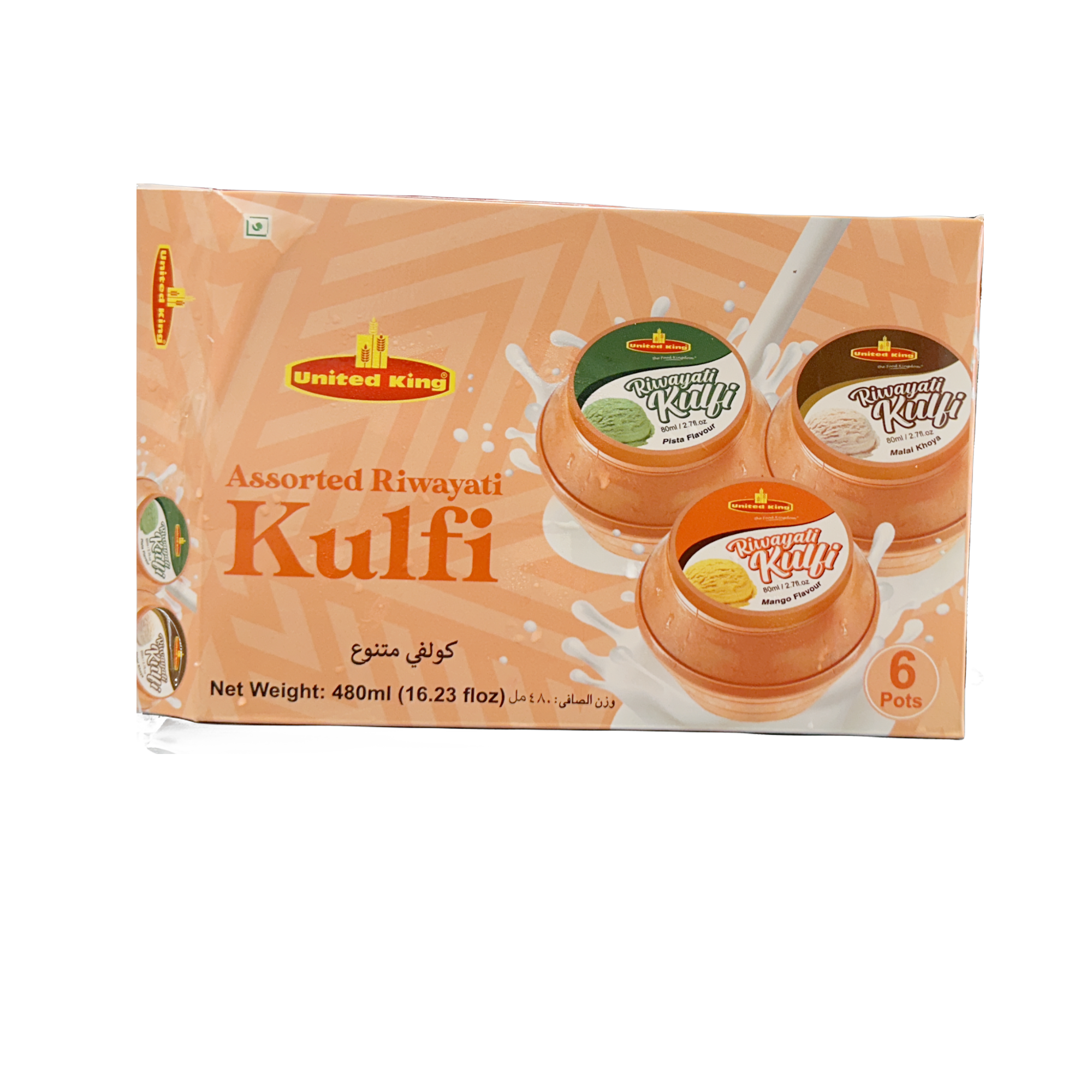 United King Assorted Riwayati Kulfi 480ml (6x80ml)