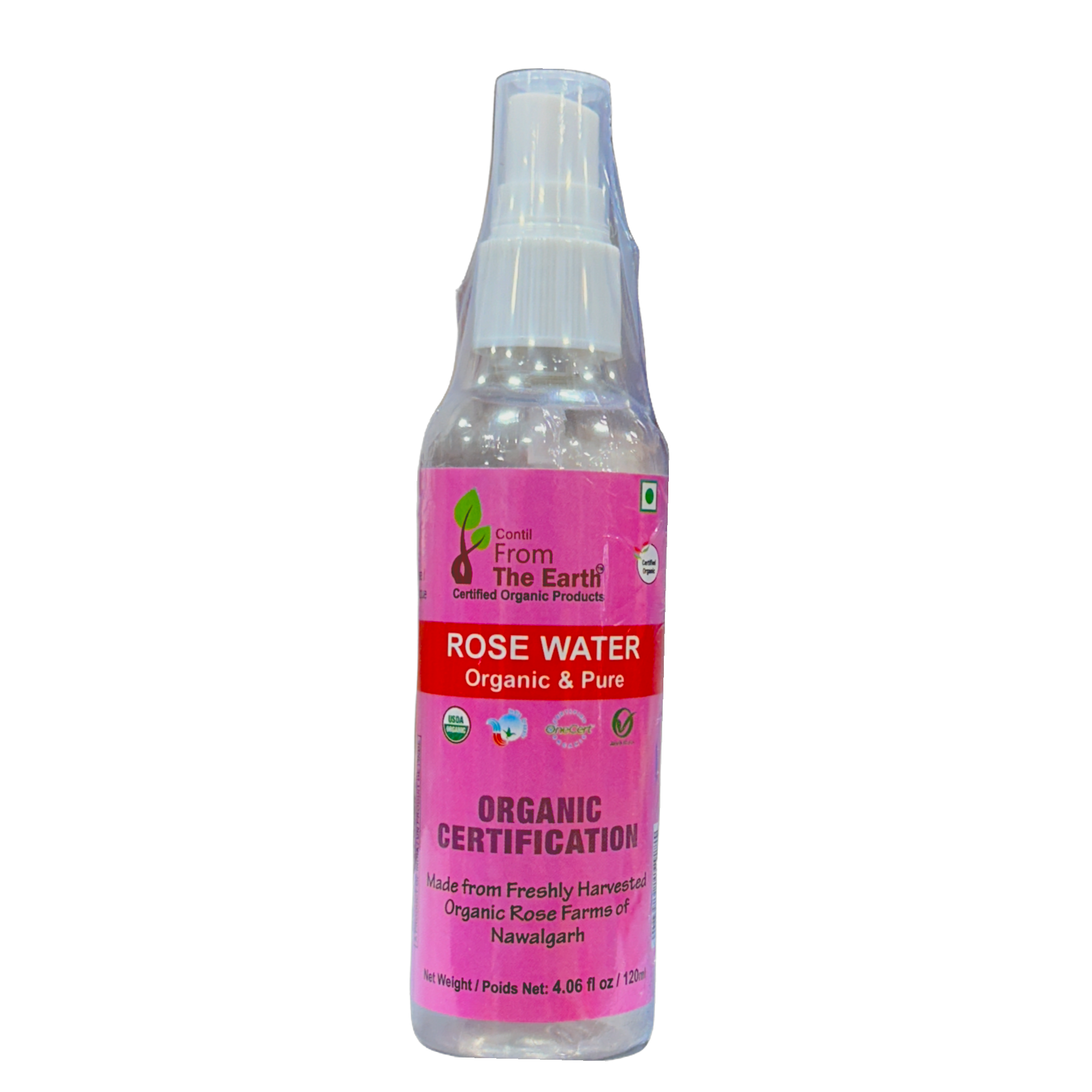 From The Earth Oraganic Rose Water 120ml