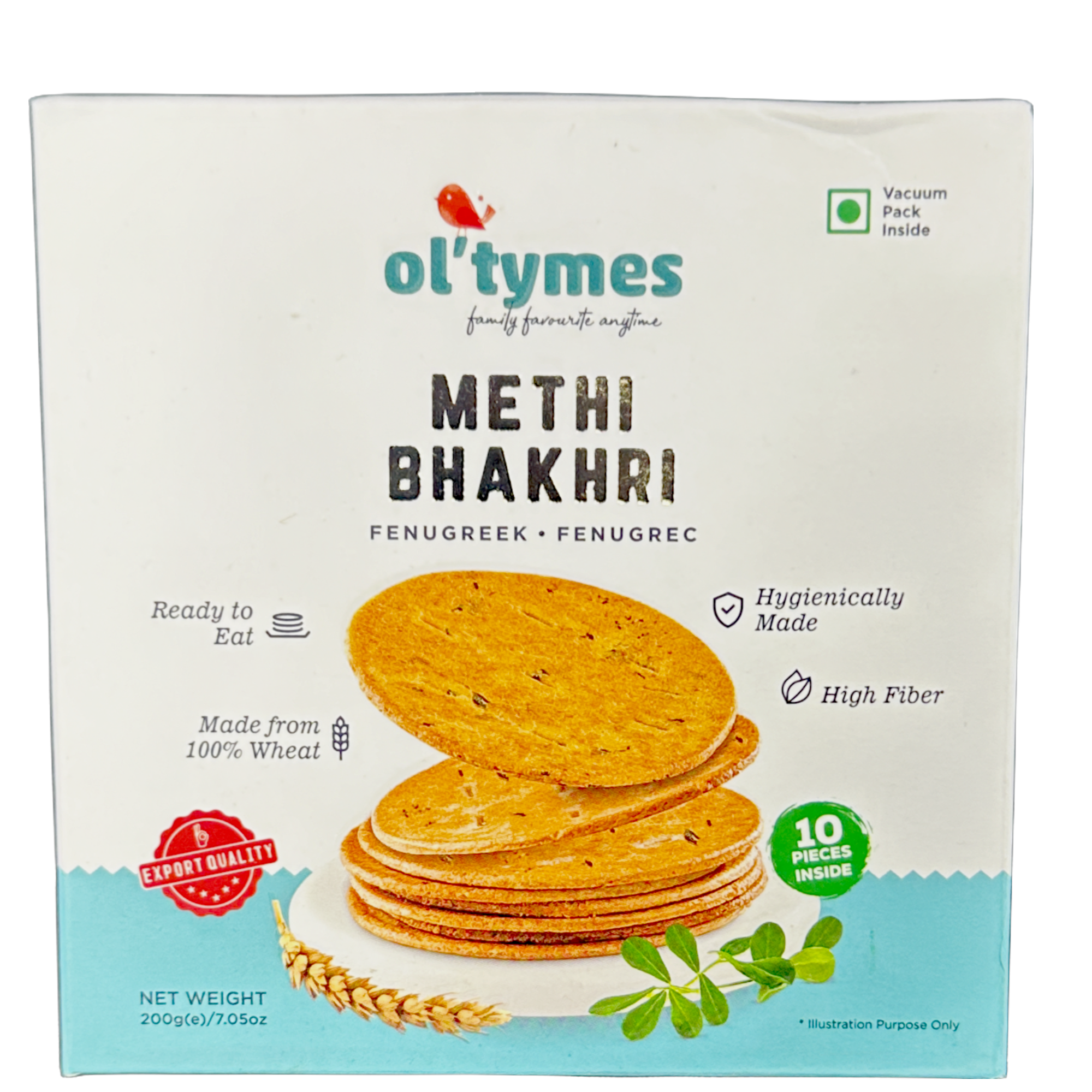 Ol'tymes Methi Bhakhri (Fenugreek) 200g