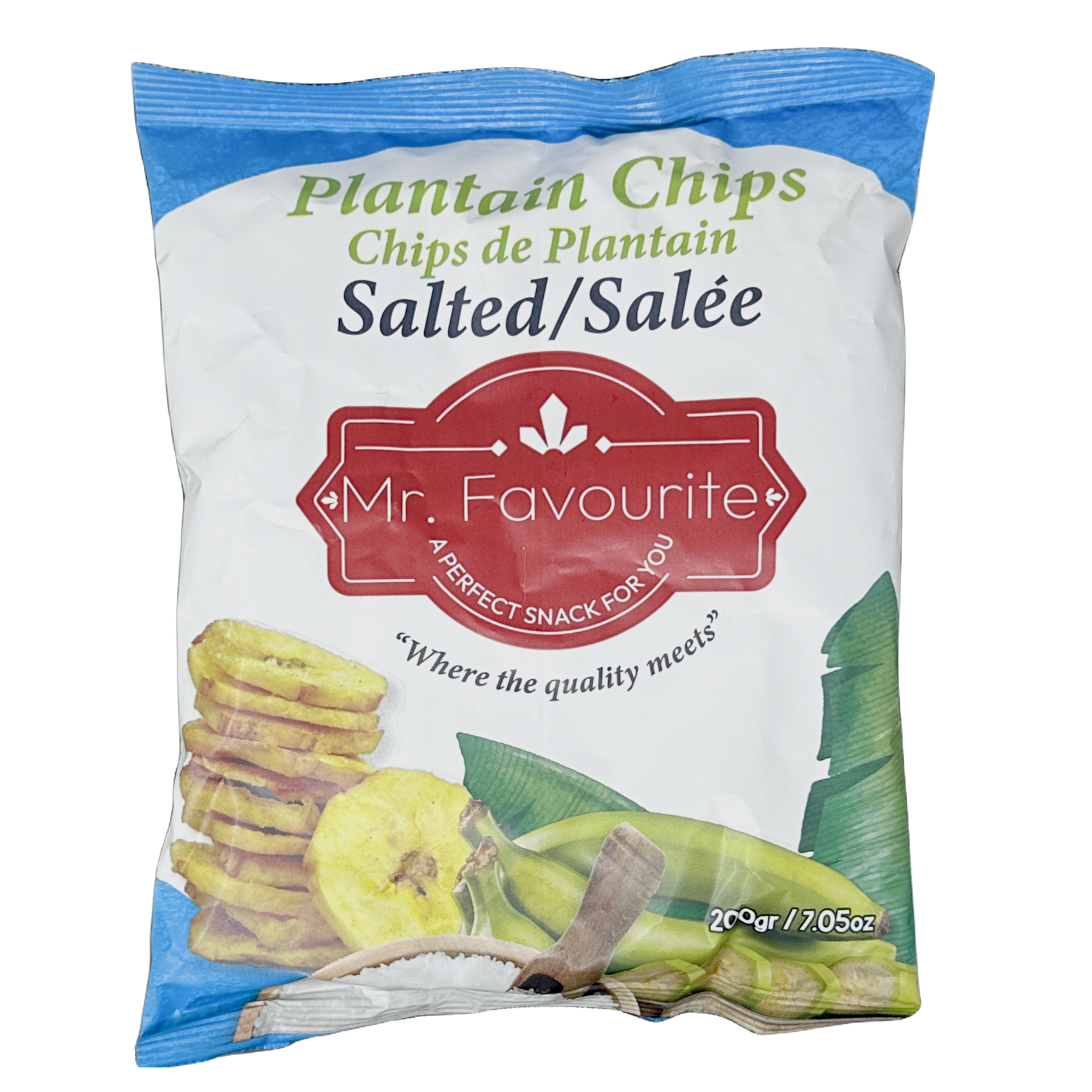 Mr. Favourite Plantain Chips Salted 200g
