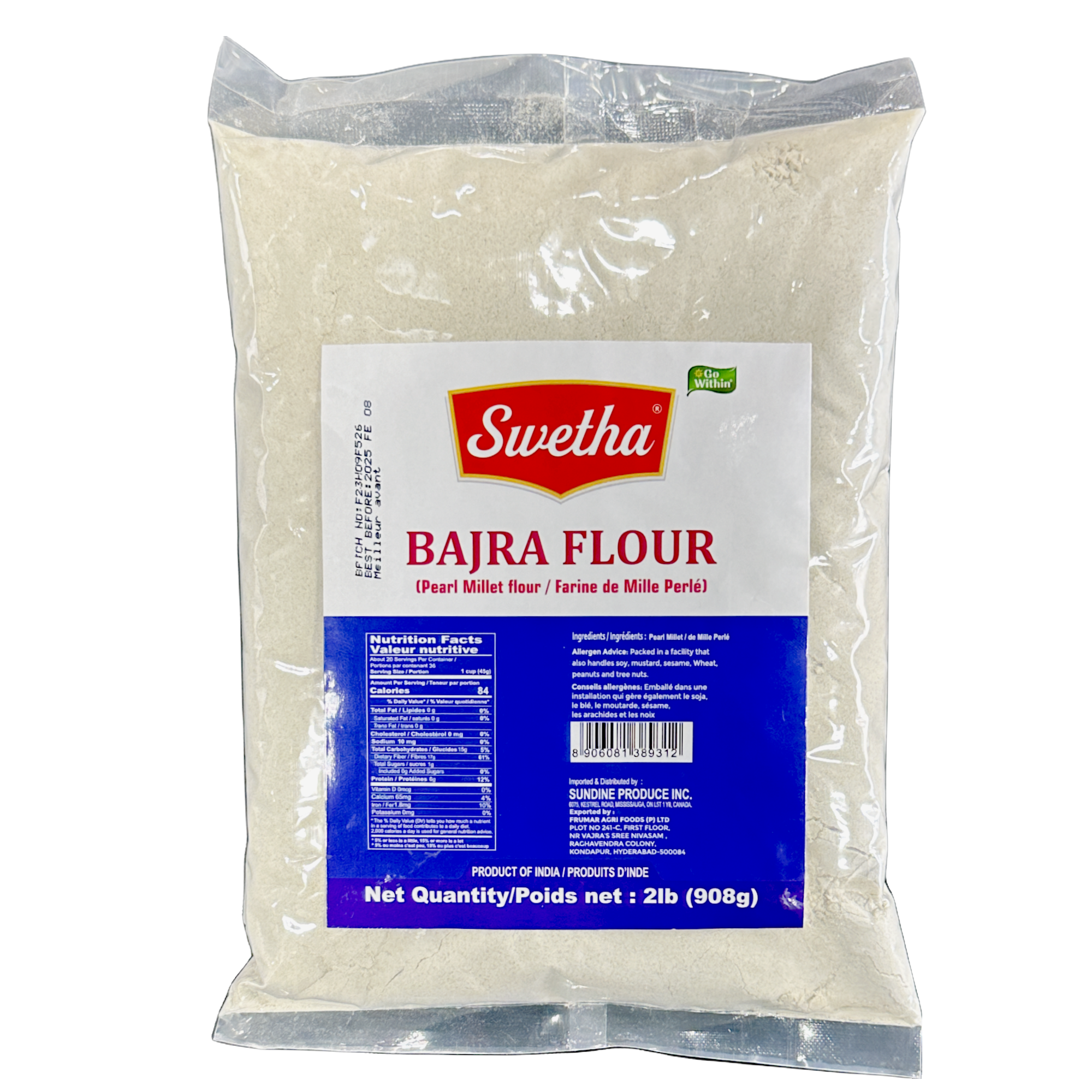Swetha Bajra Flour 2lb