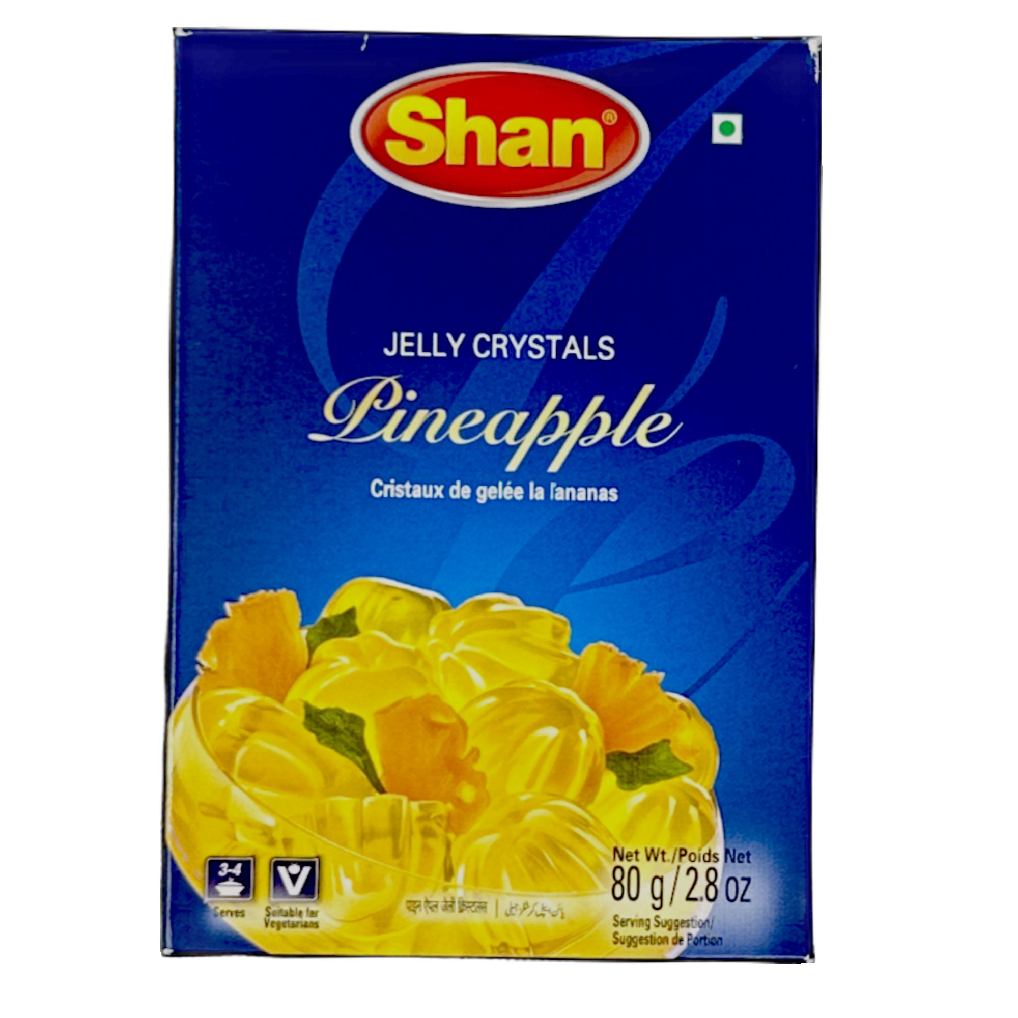 Shan Jelly Crystals Pineapple 80g