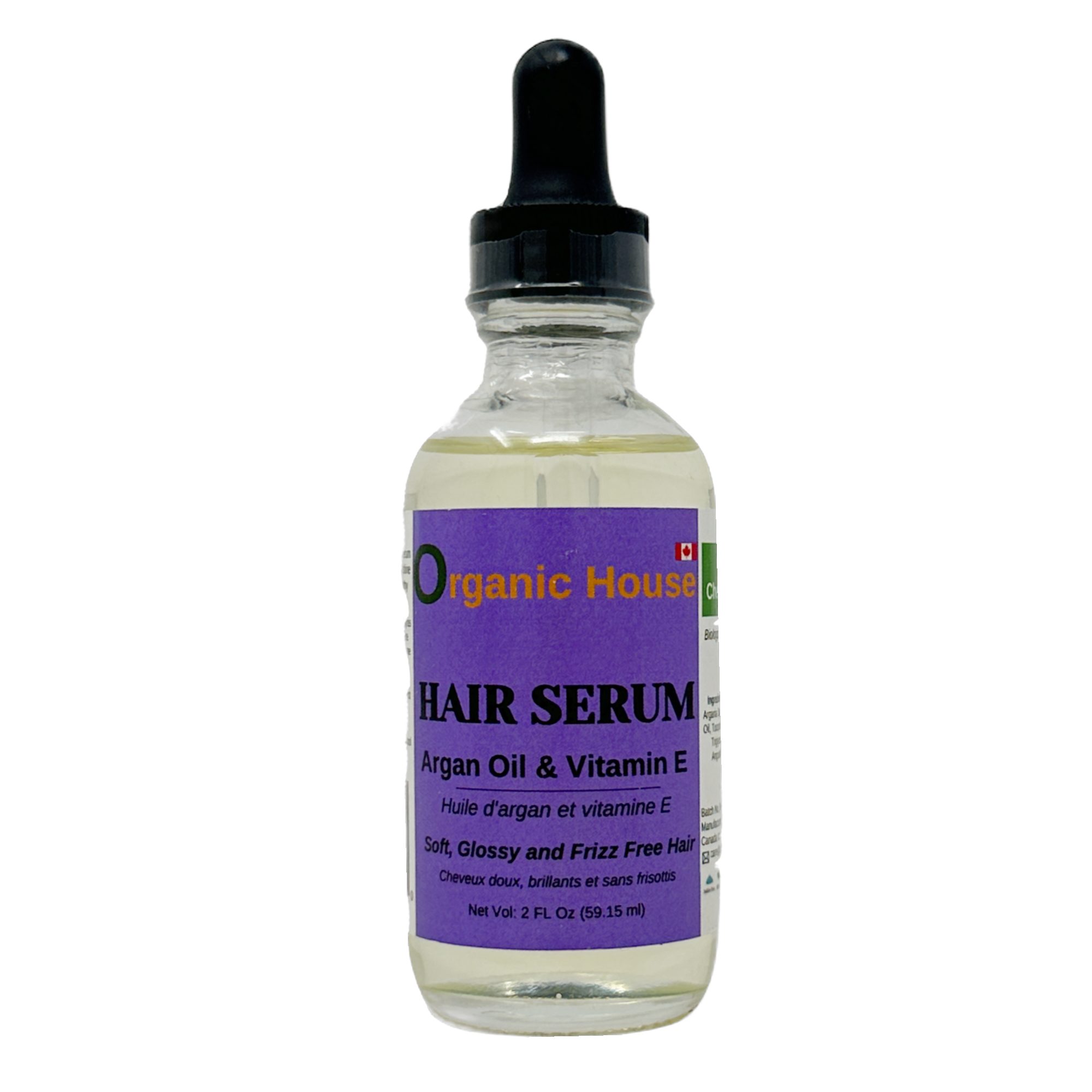 Organic House Hair Serum Argan Oil & Vitamin E