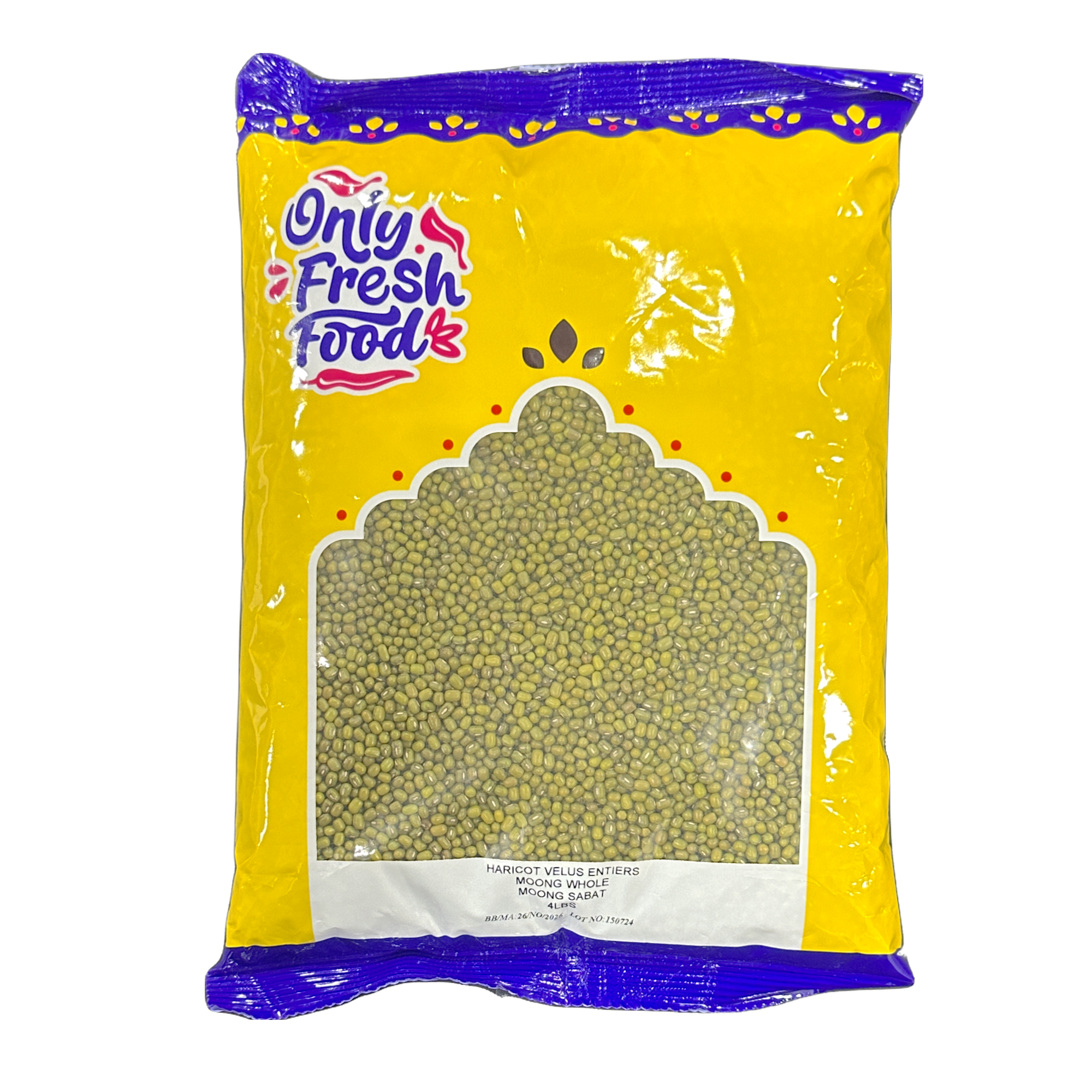 Only Fresh Food Moong Whole 4lbs