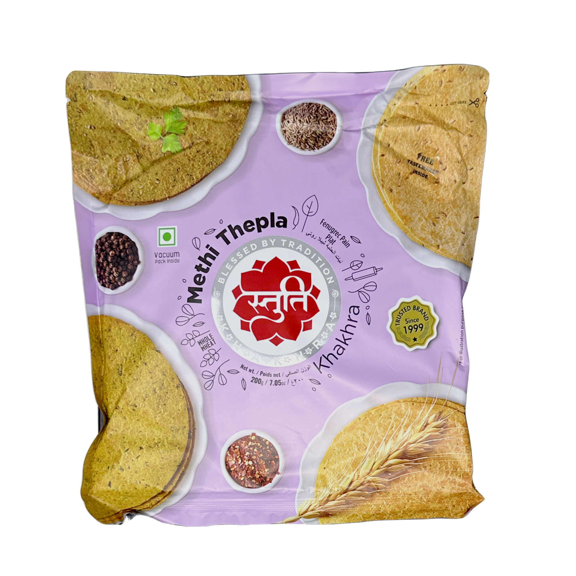 Stuti Methi Thepla Khakhara (Fenugreek) 200g