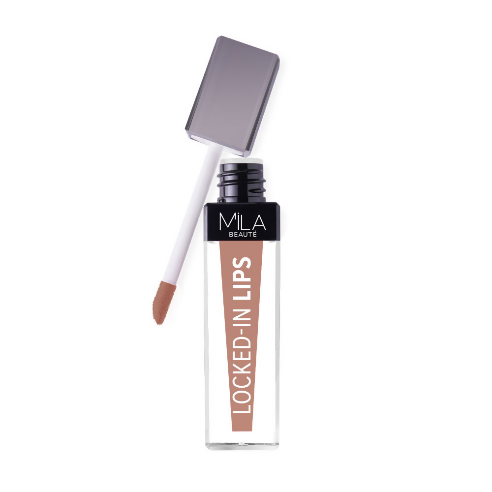 Mila Beaute 12 Hr Non-Transfer Locked-In Liquid Lipstick - Milk Tea