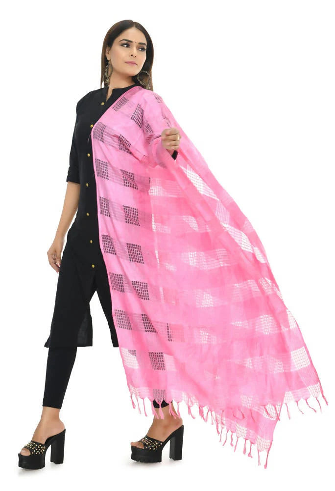 Mominos Fashion Baby Pink Window Dupatta