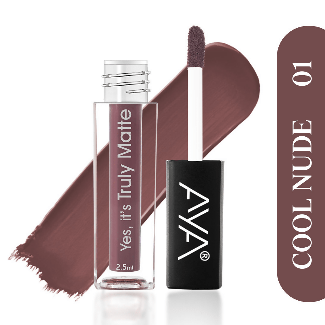 AYA Yes It's Truly Matte Liquid Lipstick - 01 Cool Nude