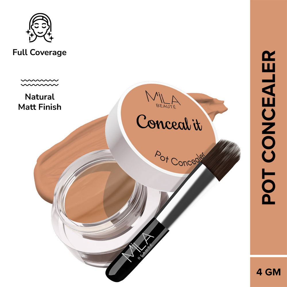 Mila Beaute Conceal It Pot Concealer Creamy Matte Finish with SPF 15 - Natural Nude