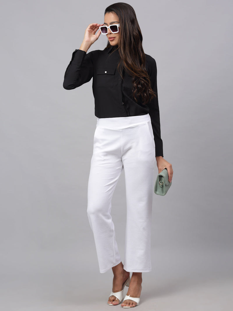 Women Black Solid Shirt