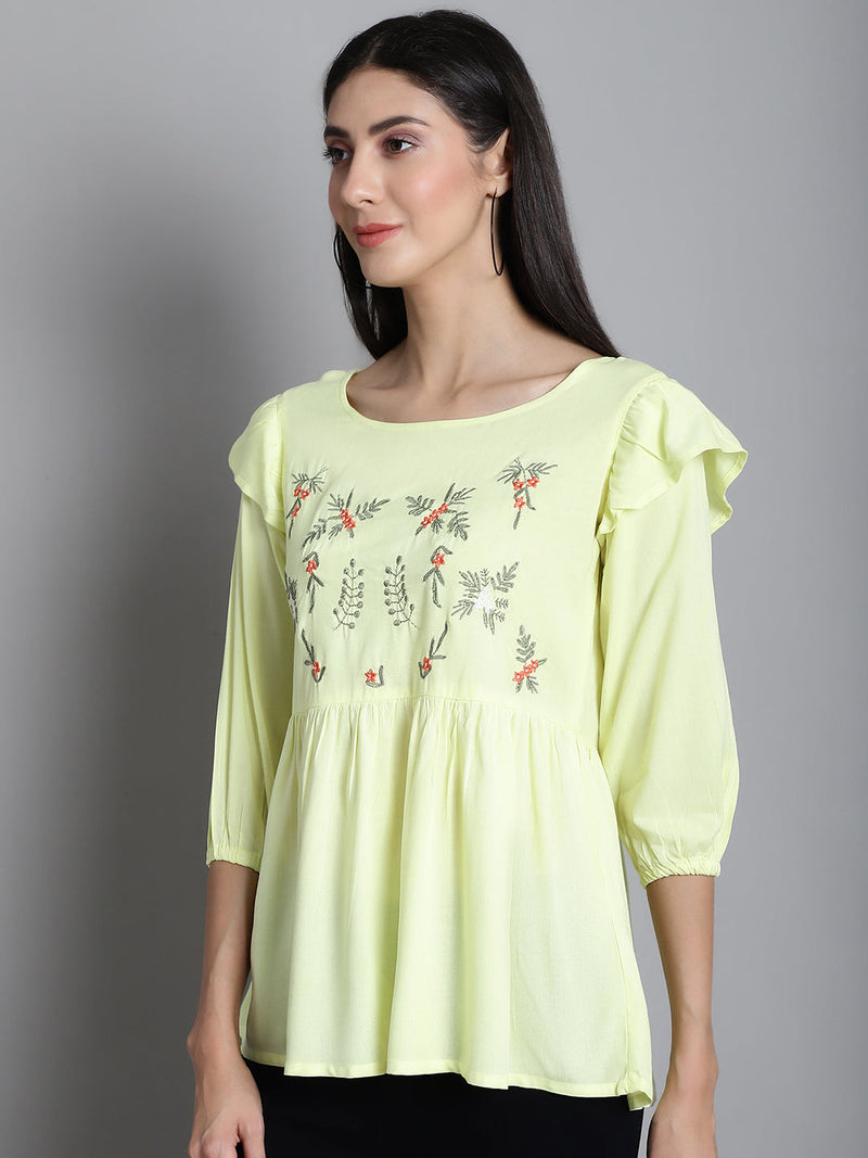 Embroidered Stylish Top