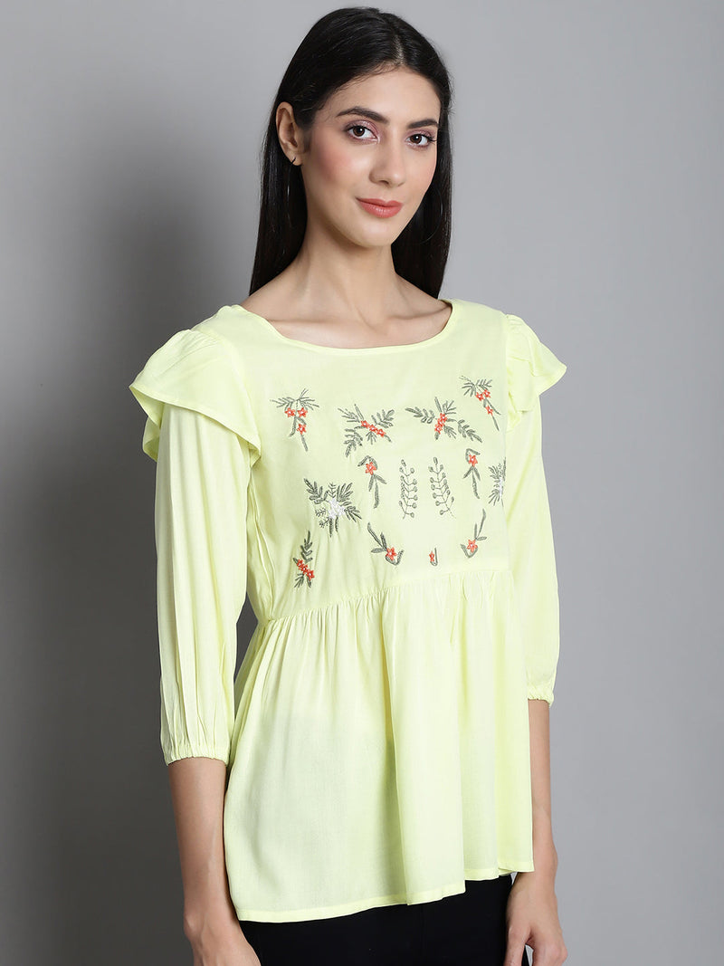 Embroidered Stylish Top