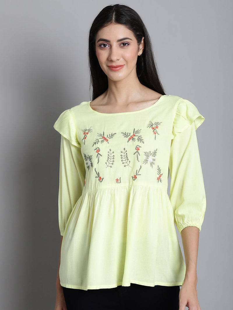 Embroidered Stylish Top