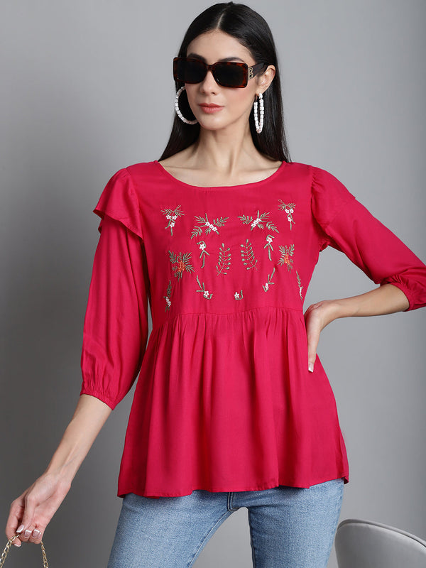 Embroidered Stylish Top