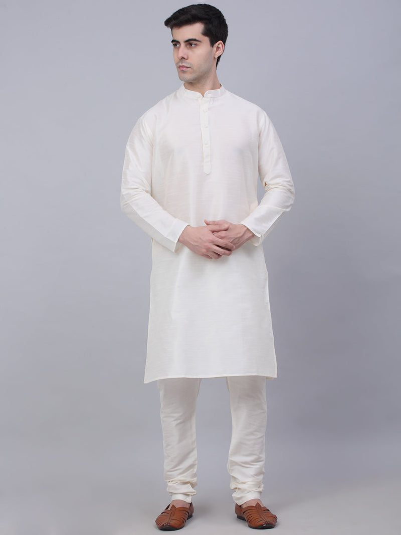 Men's Solid Kurta Pyjama With Shrug Jacket ( JOKPWCS W-D 4067Blue )