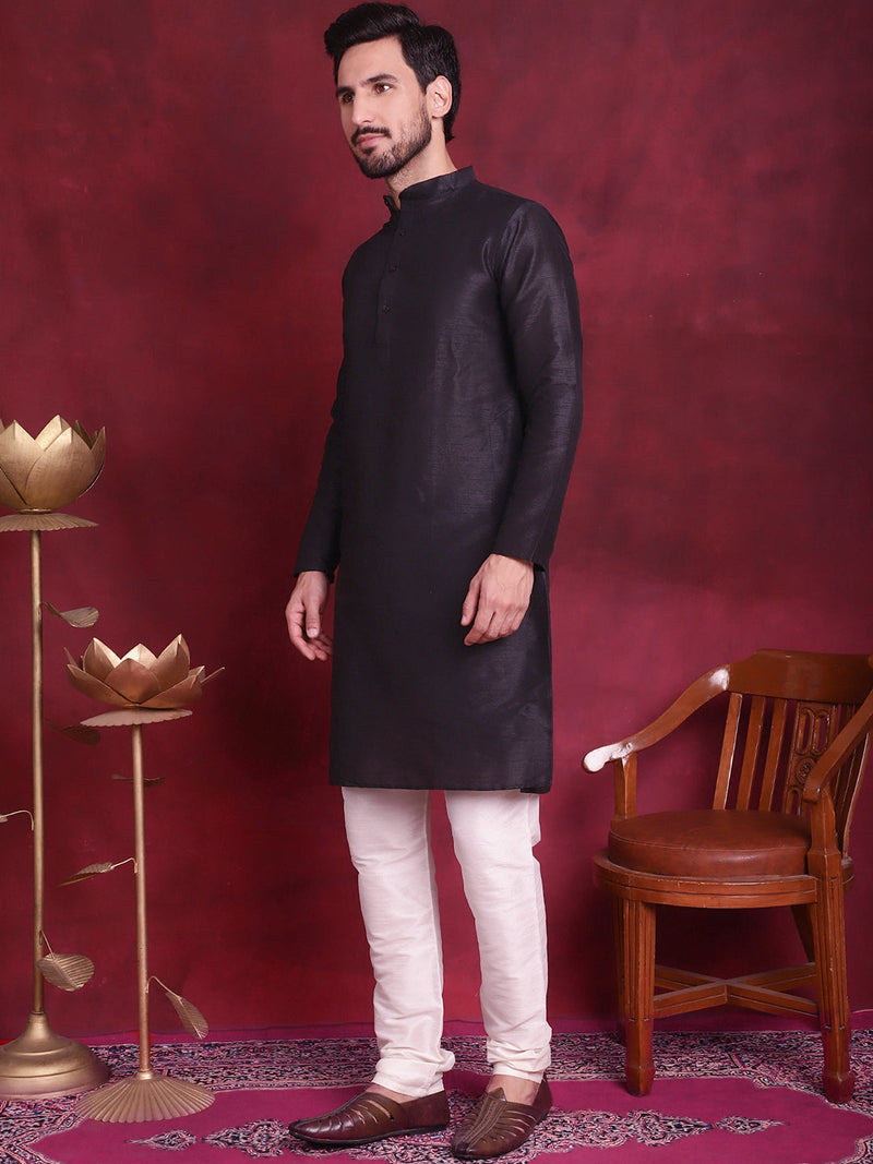 Woven Design Nehru Jacket With Kurta Pyjama Set ( JOKPWC 636B 4088 Maroon )