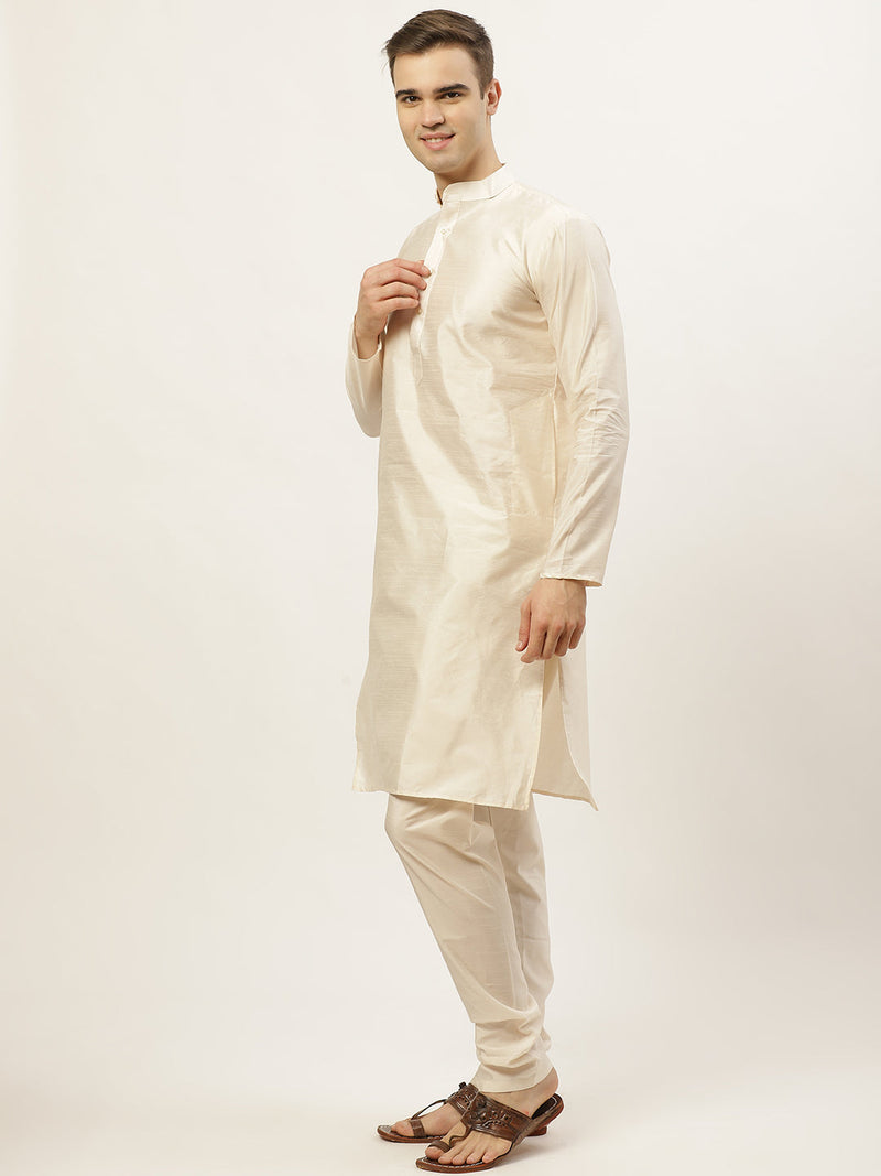 Jompers Men's Embroidered Nehru Jacket & Kurta Pyjama