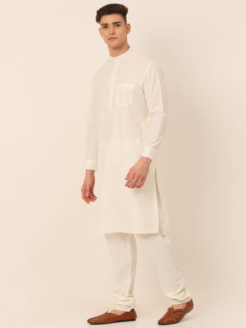 Men's Solid Kurta Pyjama With Nehru Jacket ( JOKPWC W-F 4046Charcoal )