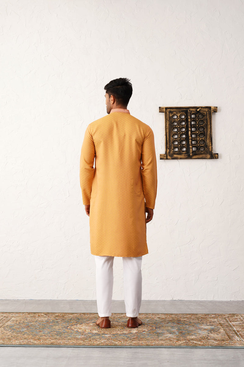 Men's Sequins Embroidered Kurta With Pyjama