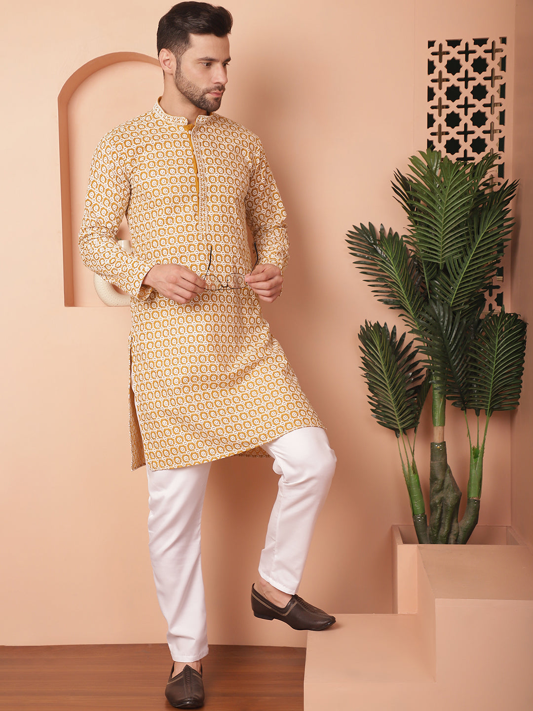 Chikankari Pure Cotton Kurta with Pyjama