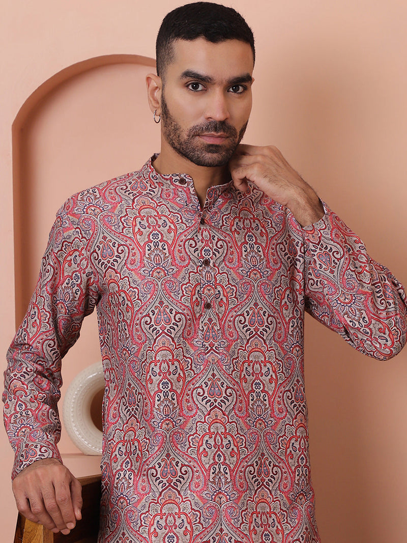 Men Printed Cotton Kurtas