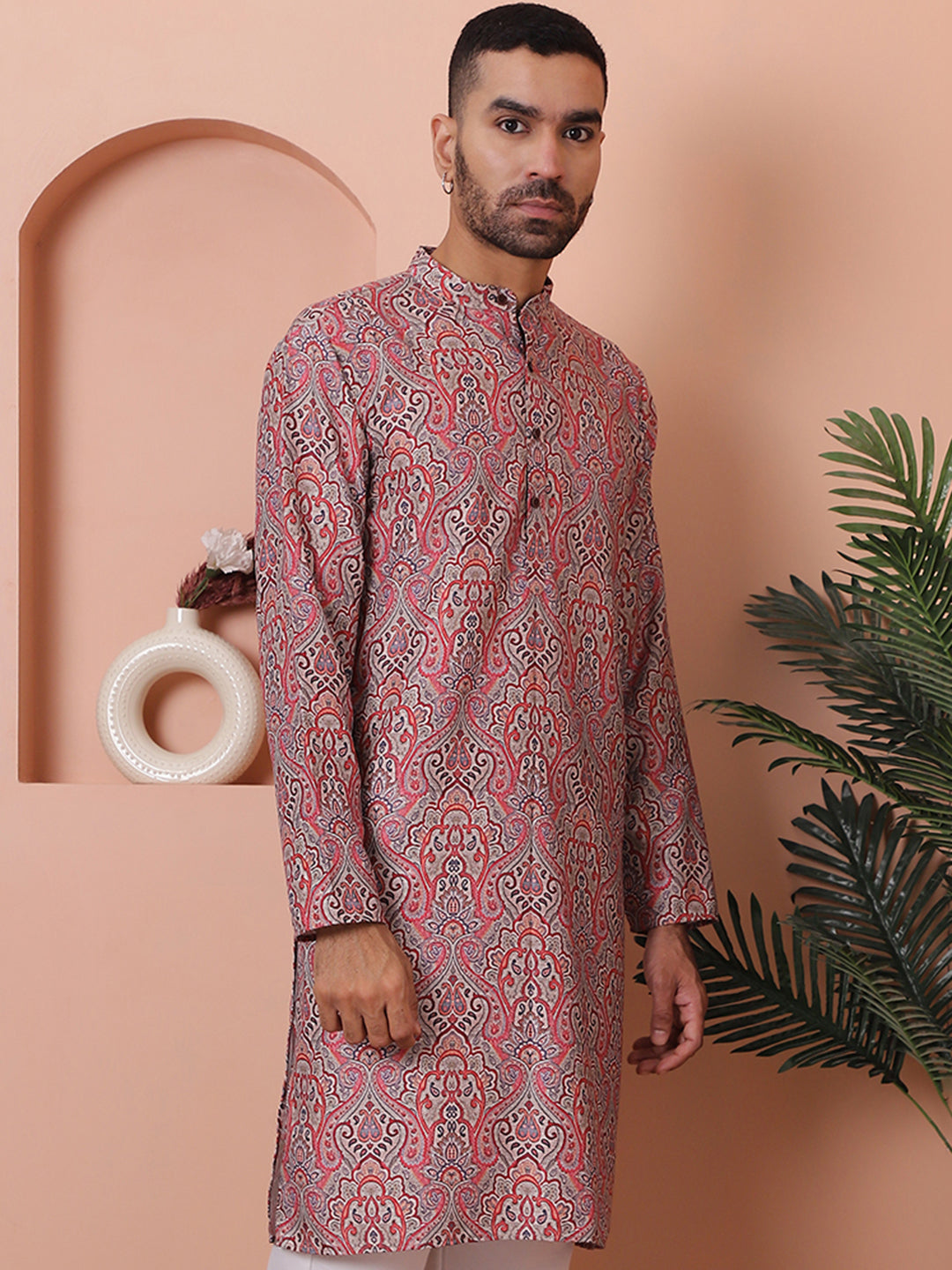 Men Printed Cotton Kurtas