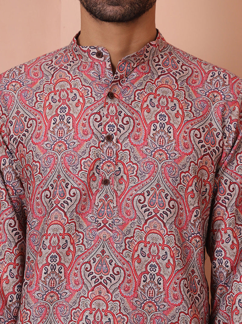 Men Printed Cotton Kurtas