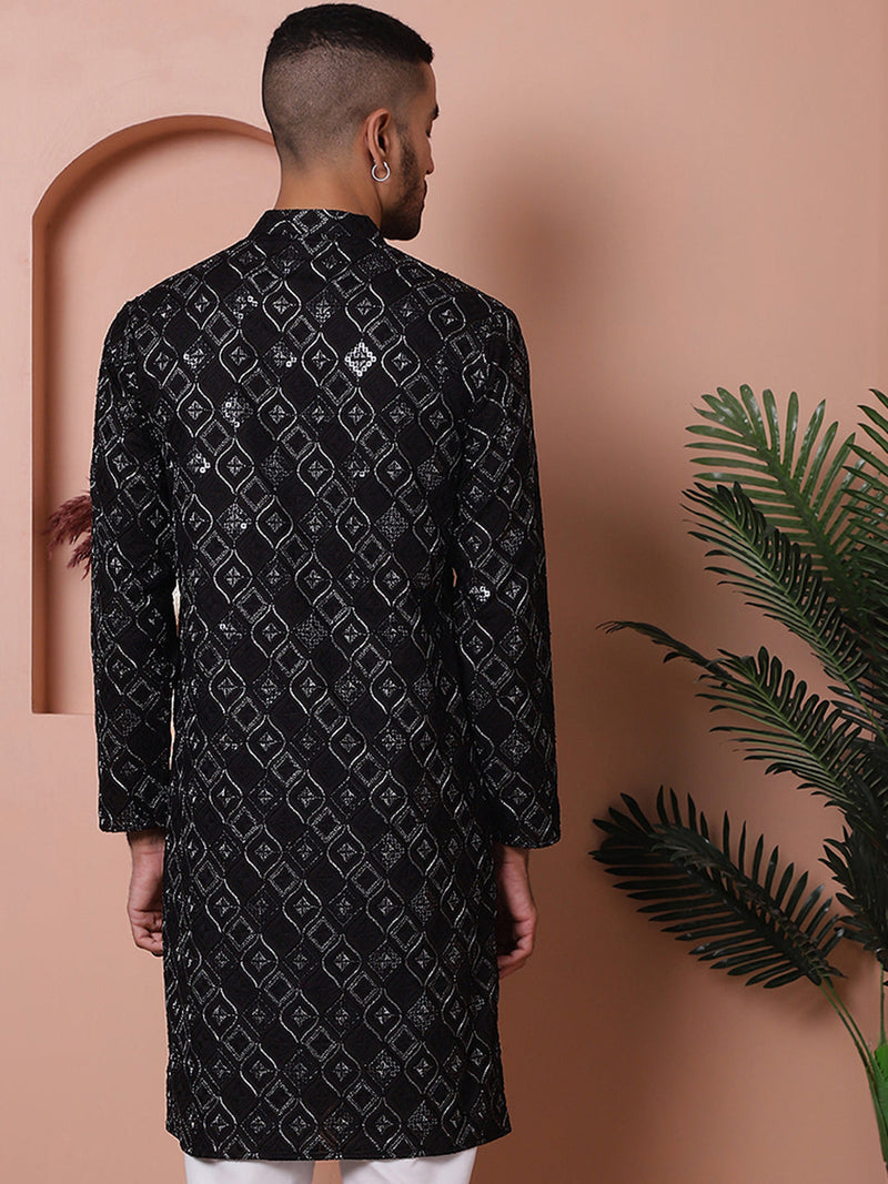 Men's Sequins and Embroidered Kurtas