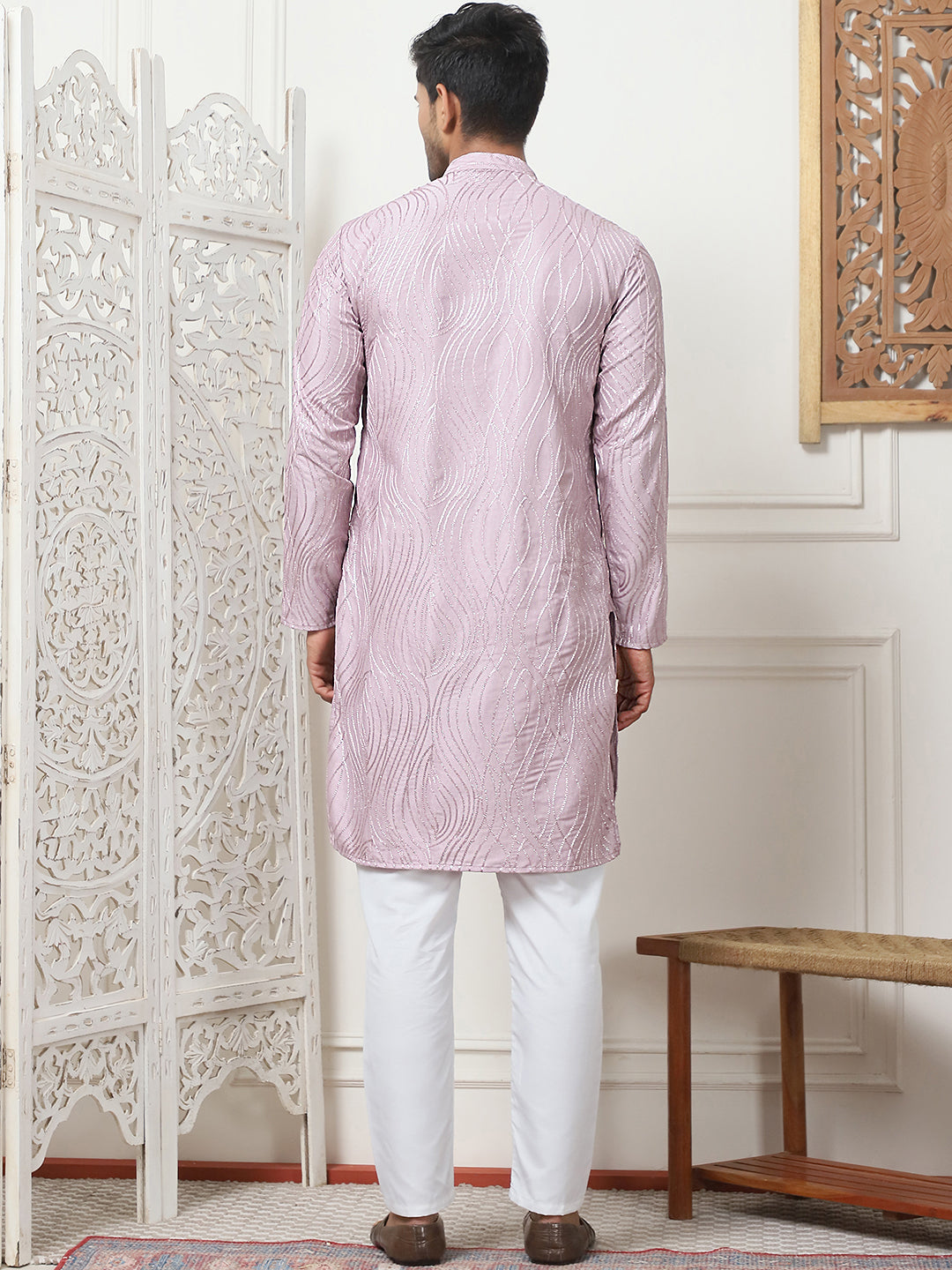 Embroidered Kurta Pyjama for Men