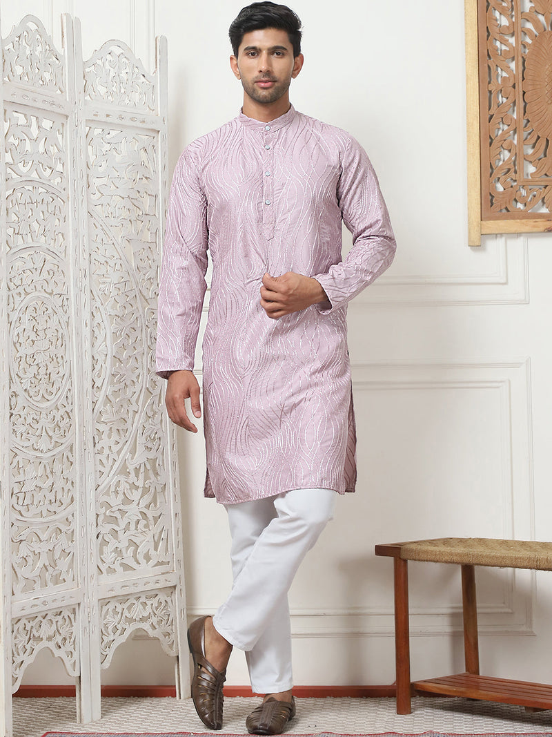 Embroidered Kurta Pyjama for Men