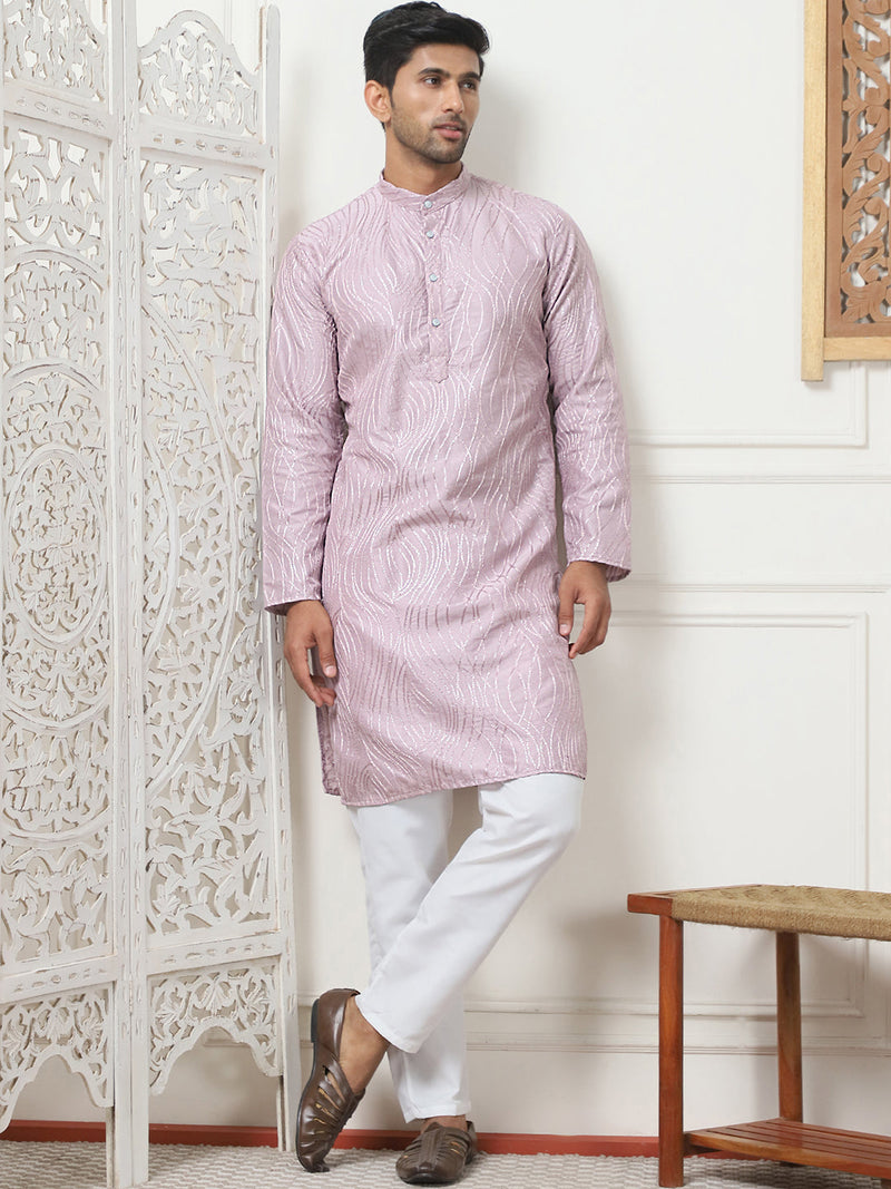 Embroidered Kurta Pyjama for Men