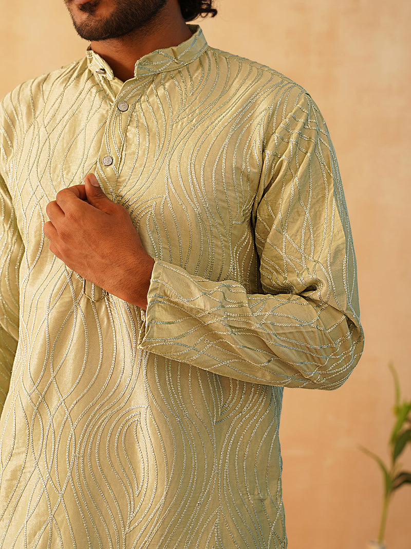 Embroidered Kurta Pyjama for Men