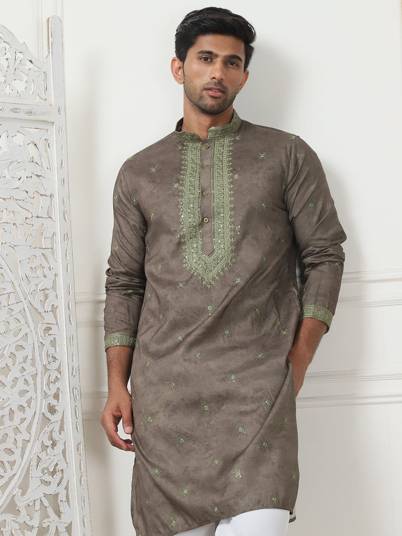 Men's Embroidered & Sequin Kurta Pyjama Sets