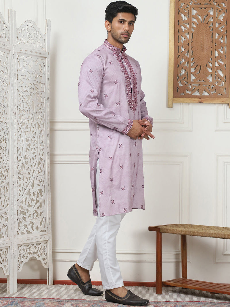 Men's Embroidered & Sequin Kurta Pyjama Sets