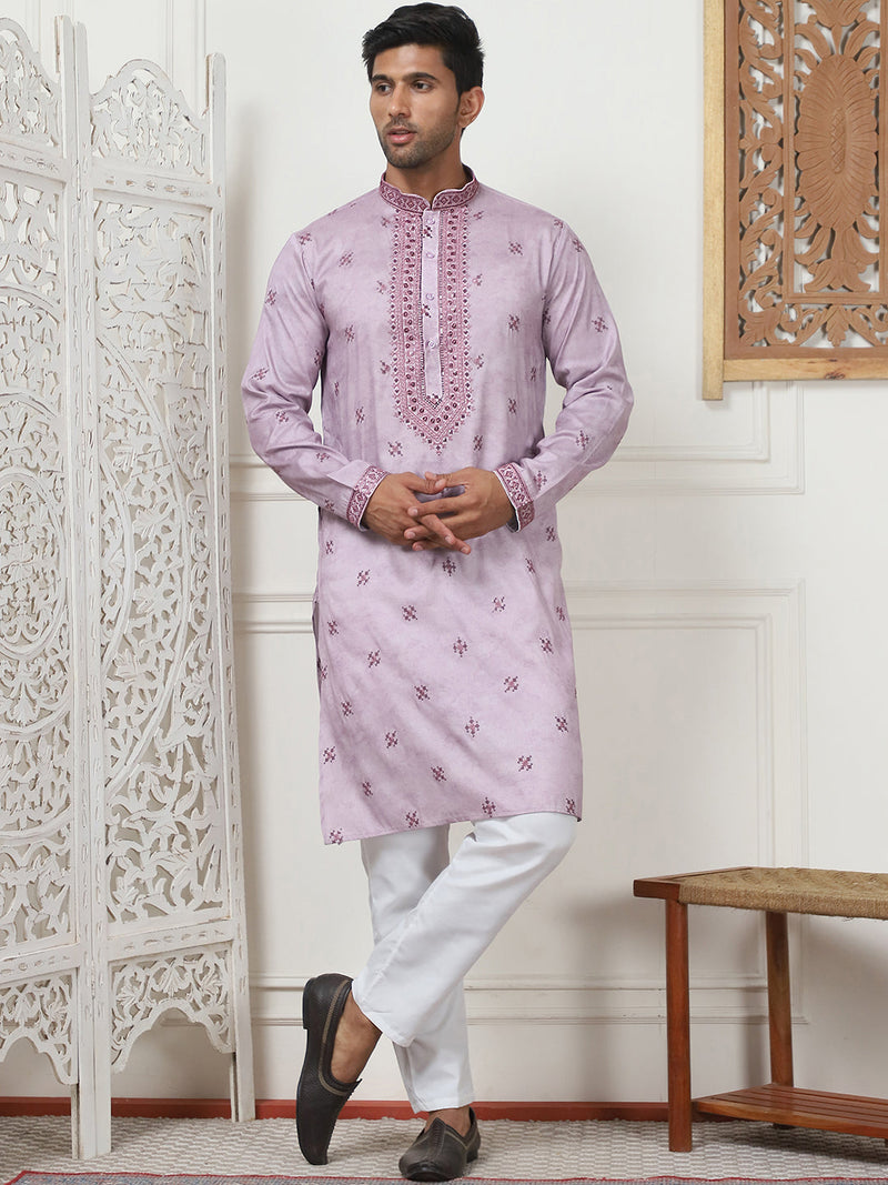 Men's Embroidered & Sequin Kurta Pyjama Sets