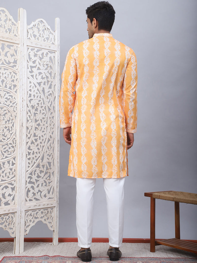 Tie-dye Embroidered & Sequin Kurta With Pyjama