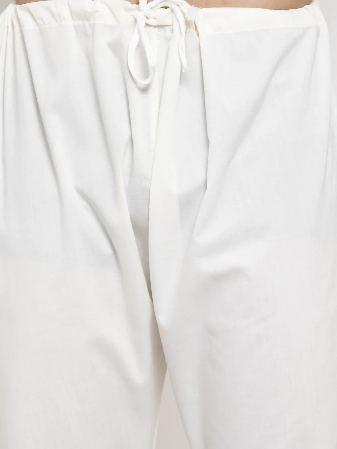 Jompers Men Cream Chikan Kurta with Churidar ( JOKP 561 Cream )