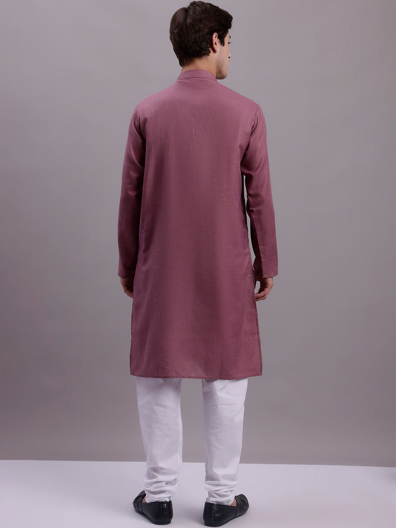 Men's Solid Cotton Kurta With Pyjamas