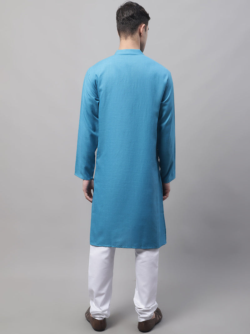 Jompers Men's Cotton Solid Kurta Payjama Sets