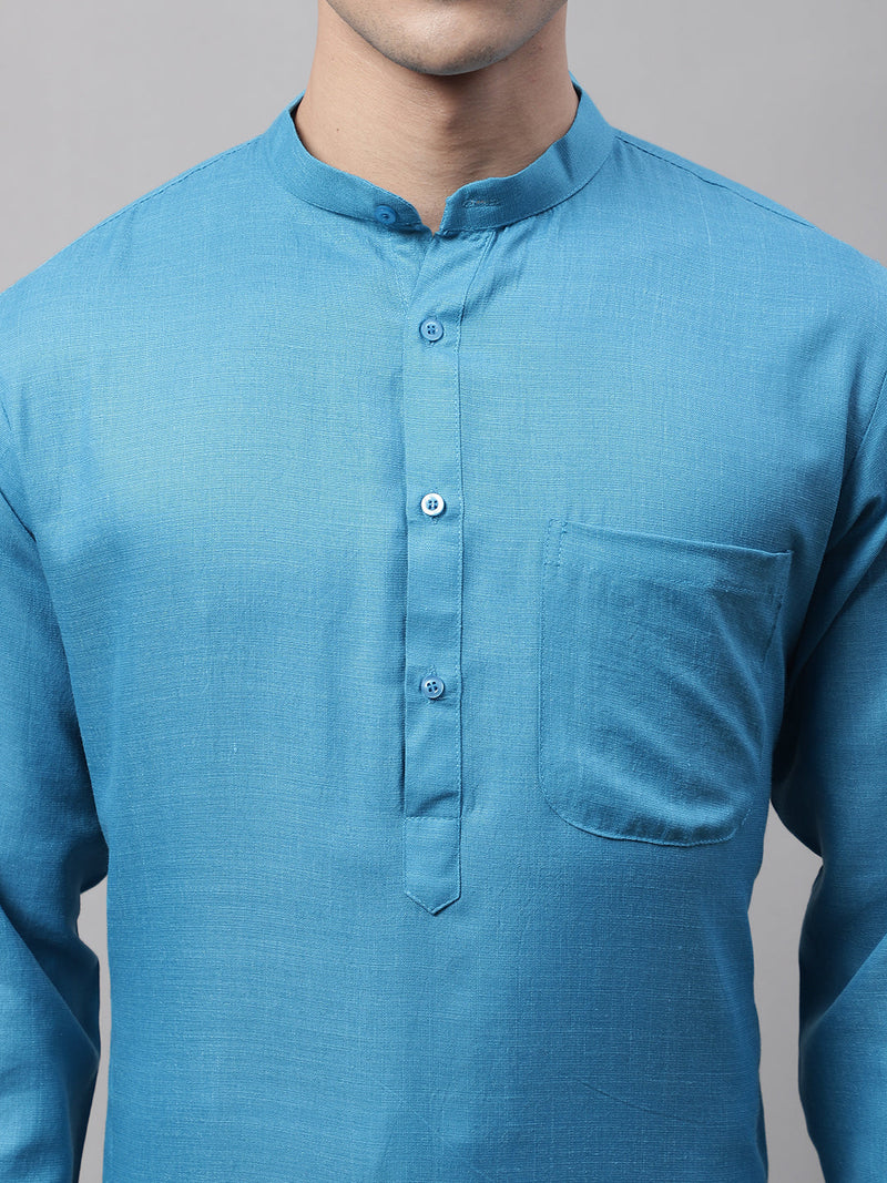 Jompers Men's Cotton Solid Kurta Payjama Sets