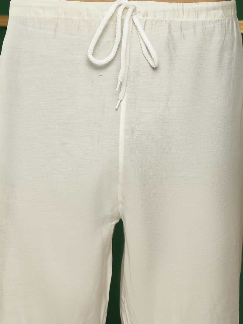 Chikankari Cotton Kurta with Churidar