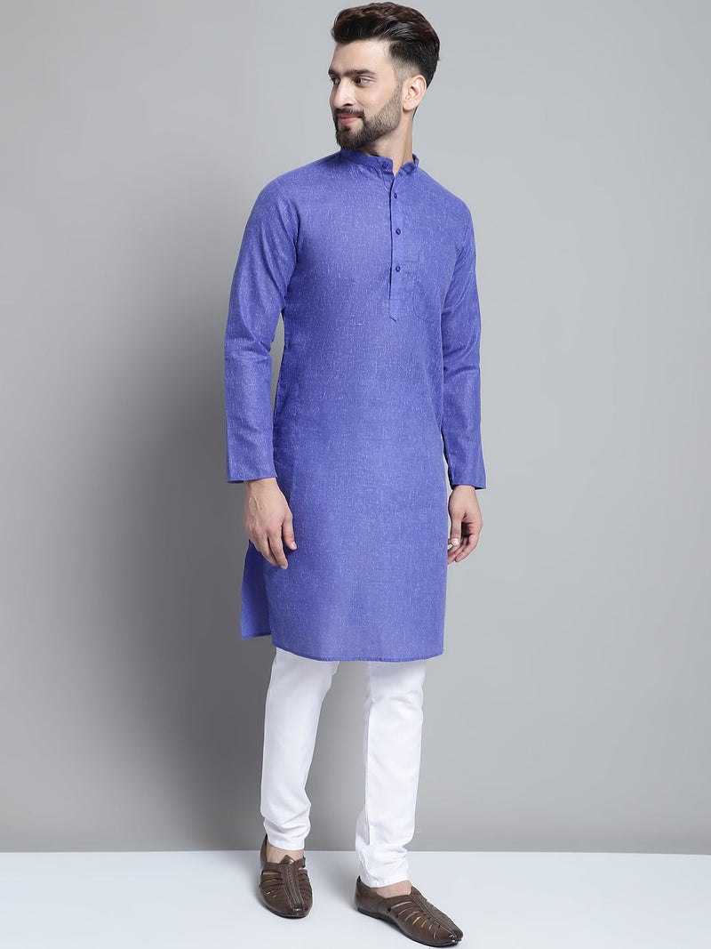 Men's Solid Pure Cotton Kurta With Pyjamas