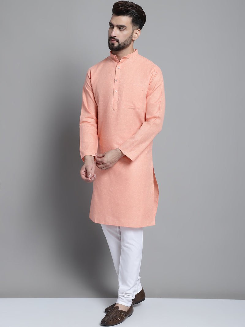 Men's Solid Pure Cotton Kurta With Pyjamas