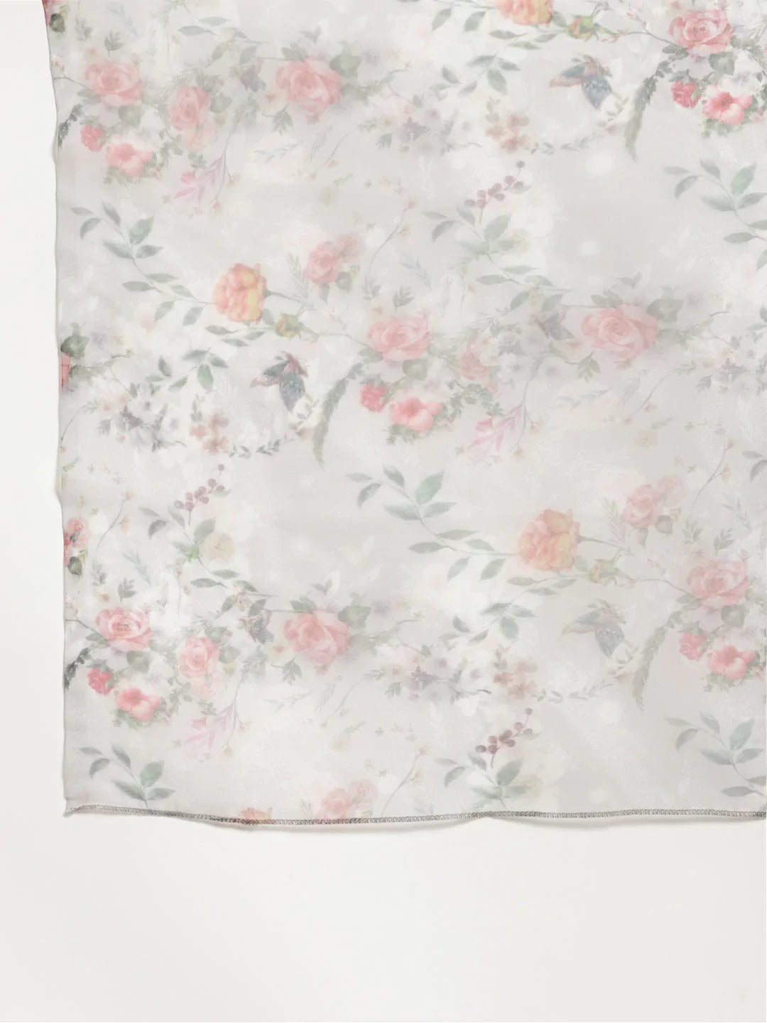 Sequinned Kurta with Trousers & With Dupatta ( JOKS D34W 1453 White )